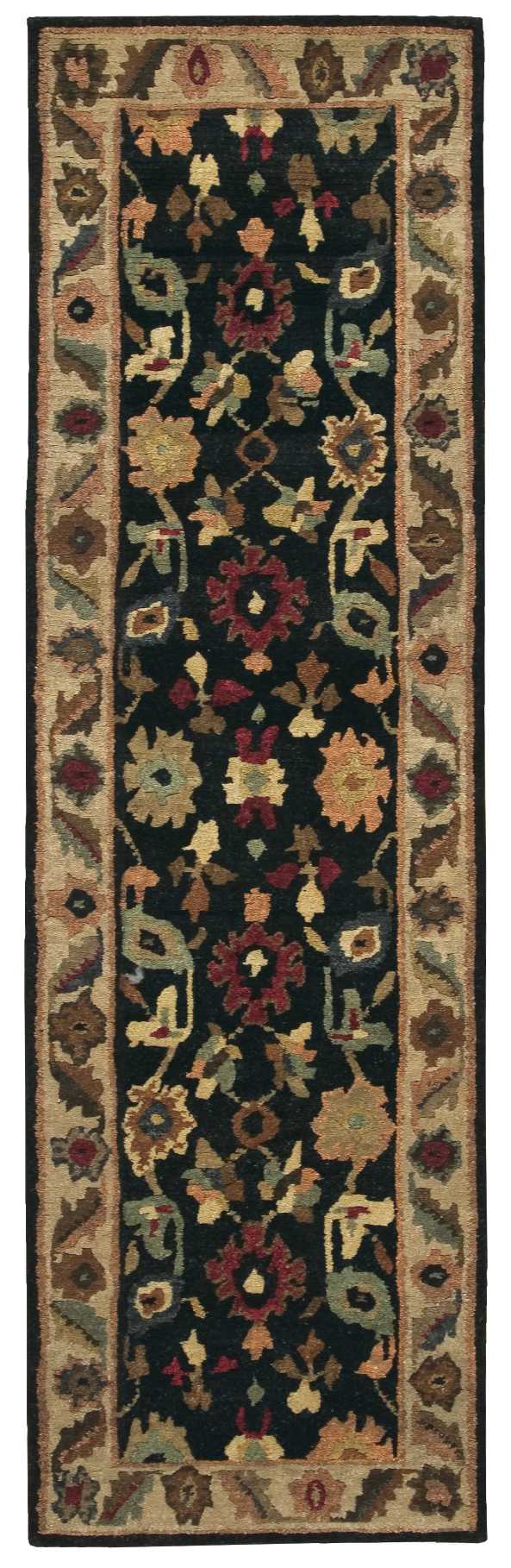 Nourison Home Tahoe TA08 Black Traditional Knotted Rug