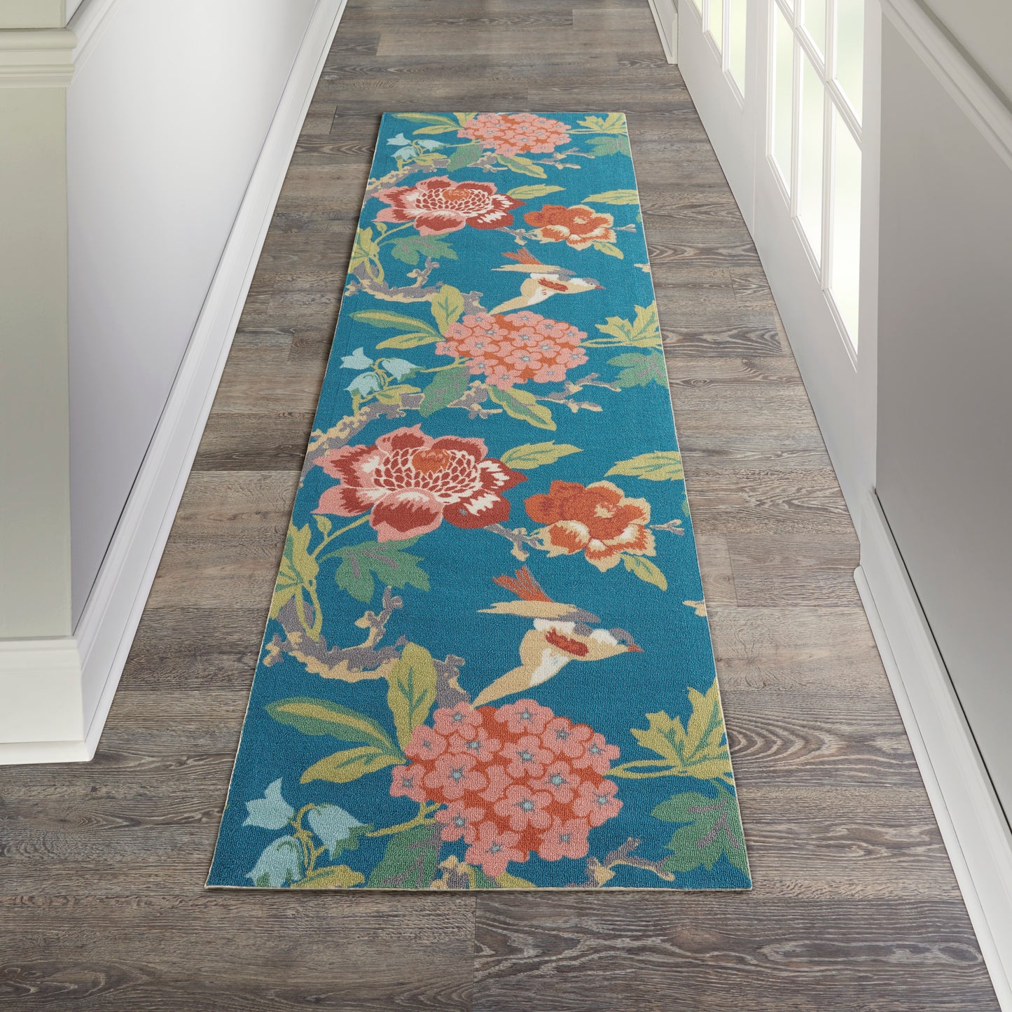 Waverly Sun N Shade SND82 Blue Multicolor  Transitional Machinemade Rug