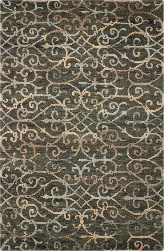 Nourison Home Tahoe Modern MTA05 Charcoal Contemporary Knotted Rug