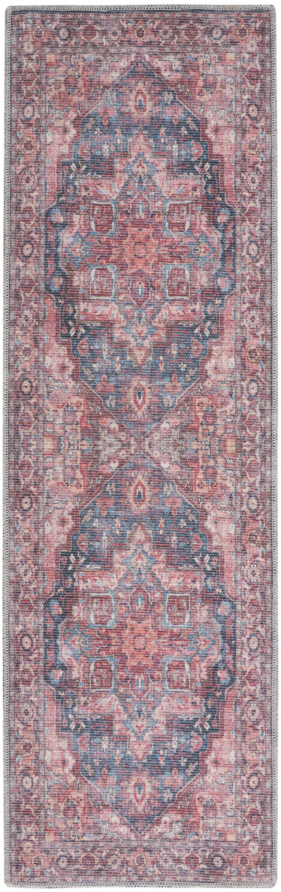 Nicole Curtis Machine Washable Series 1 SR101 Multicolor  Traditional Machinemade Rug
