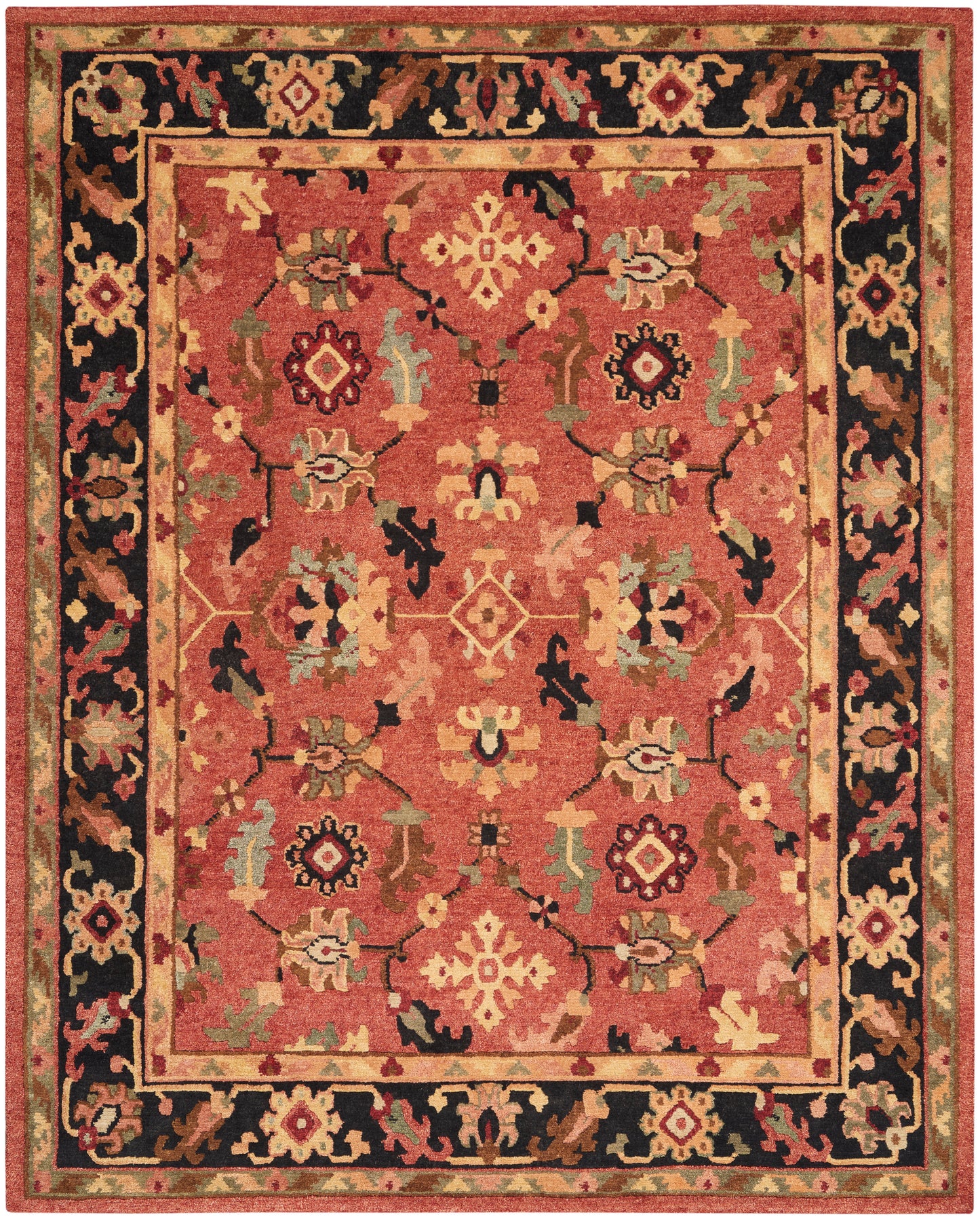 Nourison Home Tahoe TA12 Rust  Traditional Knotted Rug