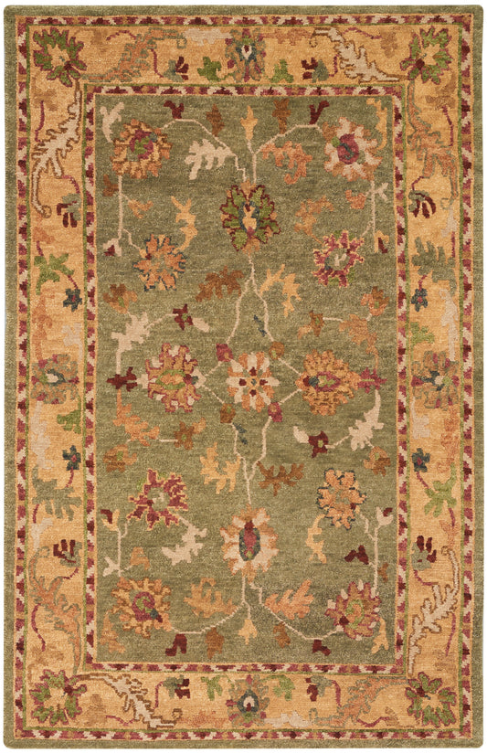 Nourison Home Tahoe TA03 Green  Traditional Knotted Rug