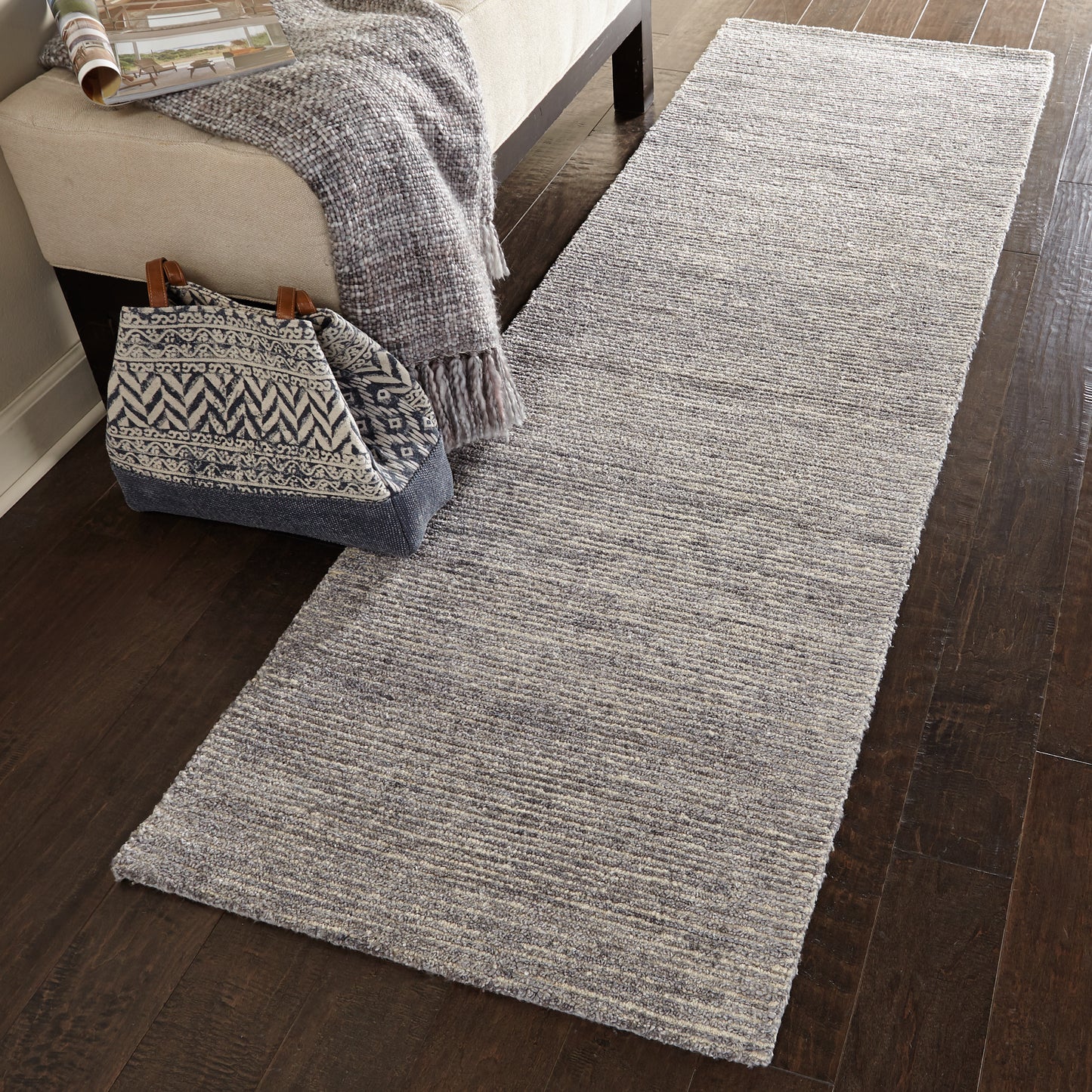 Nourison Home Weston WES01 Silver Birch  Contemporary Tufted Rug