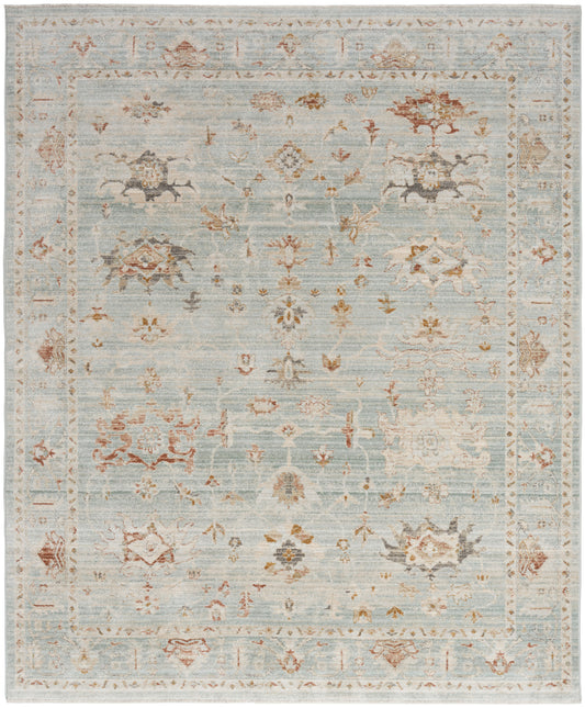 Nourison Home Oases OAE02 Light Blue  Traditional Machinemade Rug