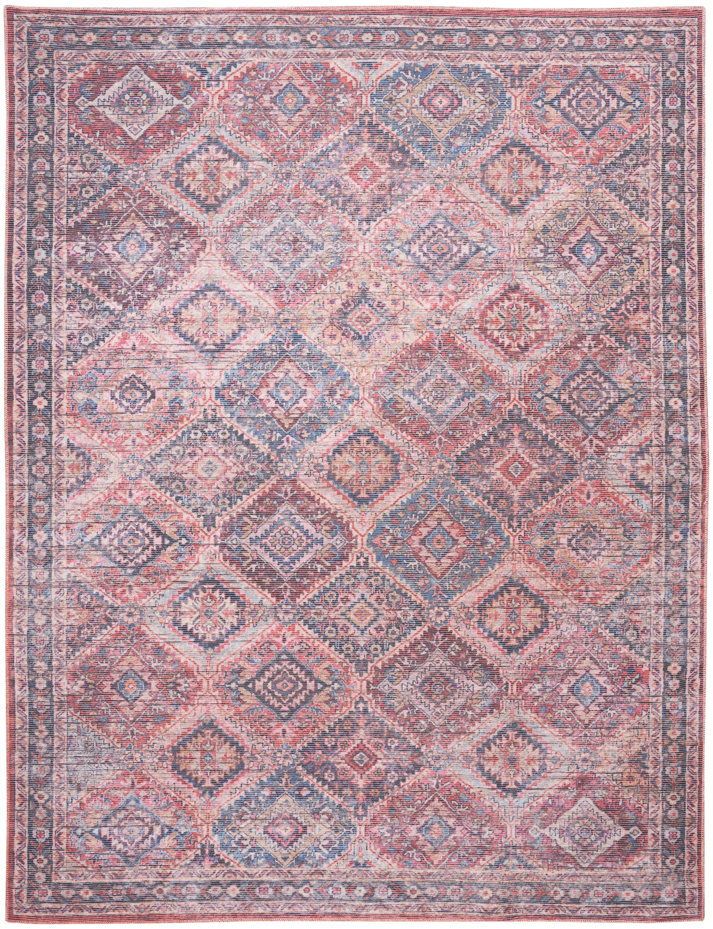 Nicole Curtis Machine Washable Series 1 SR103 Multicolor  Traditional Machinemade Rug