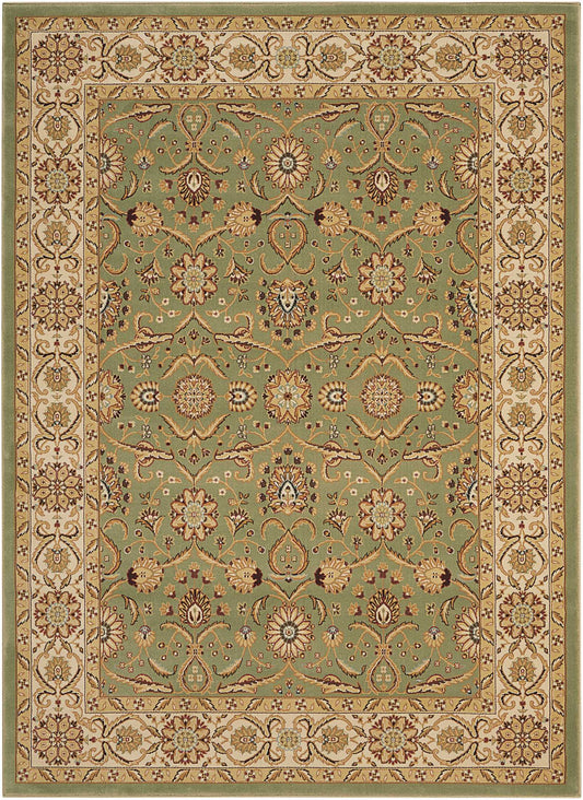 Nourison Home Persian Crown PC001 Green  Traditional Machinemade Rug